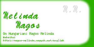 melinda magos business card